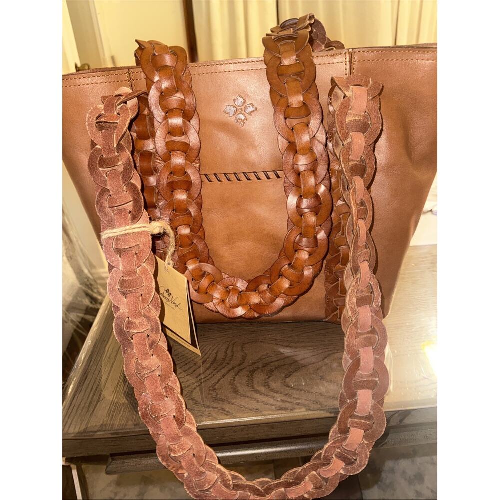 PATRICIA NASH Brown Leather Tote Handbag - Picture 3 of 6